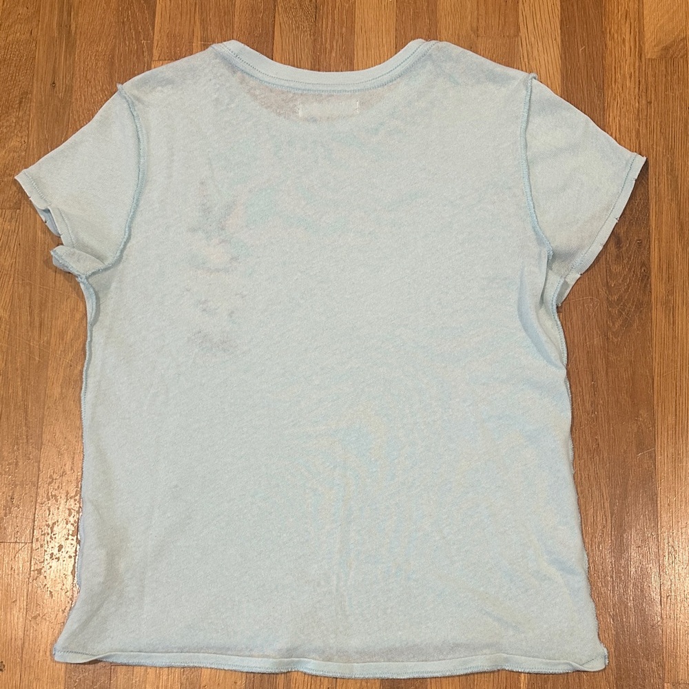 *last chance* We The Free Light Blue Pineapple Tee - Picture 13 of 16
